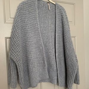 Free People Waffle Knit Cardigan